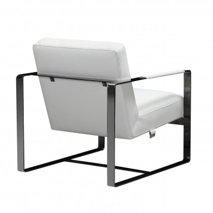 GUF C67 Accent Chair - White, Genuine Leather