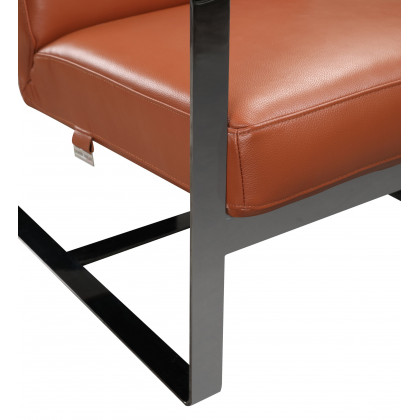 GUF C67 Accent Chair - Camel, Genuine Leather
