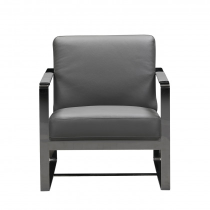 GUF C67 Accent Chair - Dark Gray, Genuine Leather