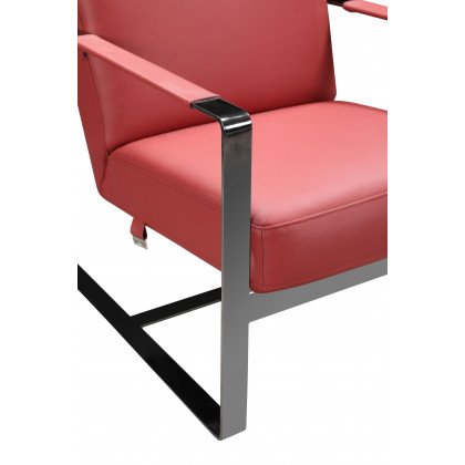 GUF C67 Accent Chair - Red, Genuine Leather