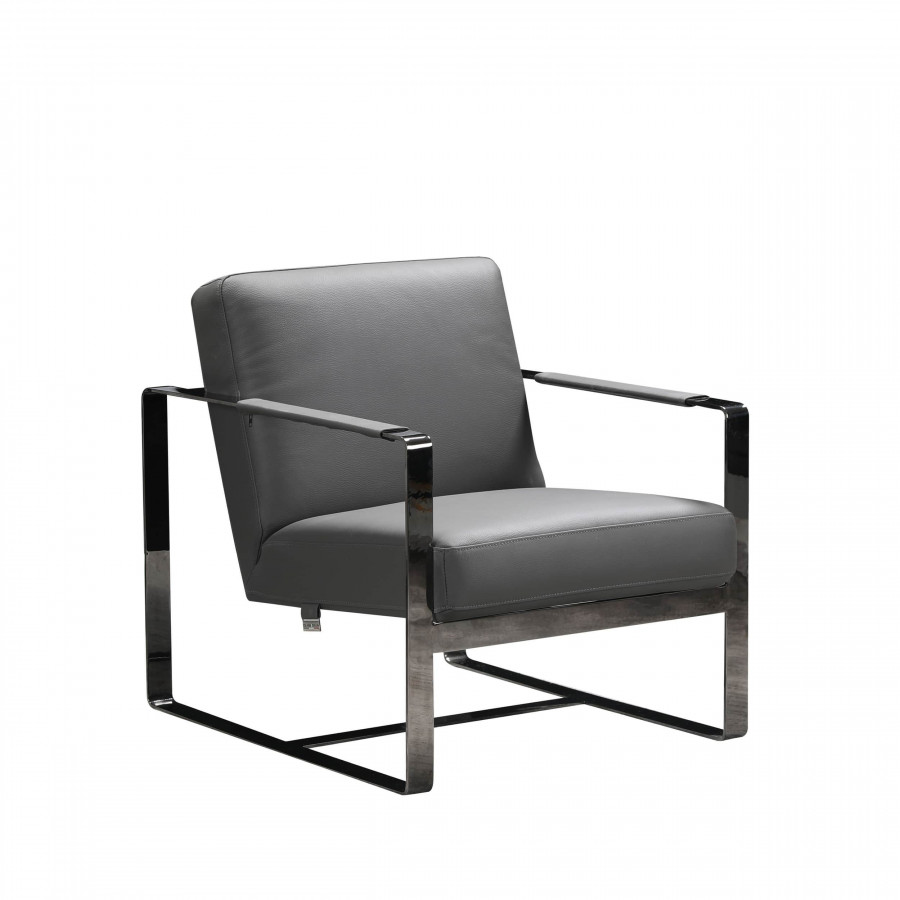 GUF C67 Accent Chair - Dark Gray, Genuine Leather