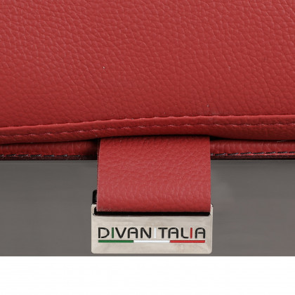 GUF - C81 Accent Chair in Red, Genuine Leather