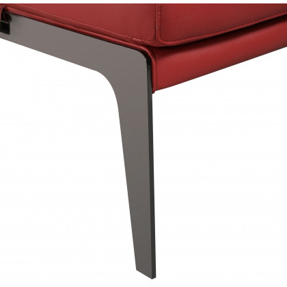 GUF - C81 Accent Chair in Red, Genuine Leather