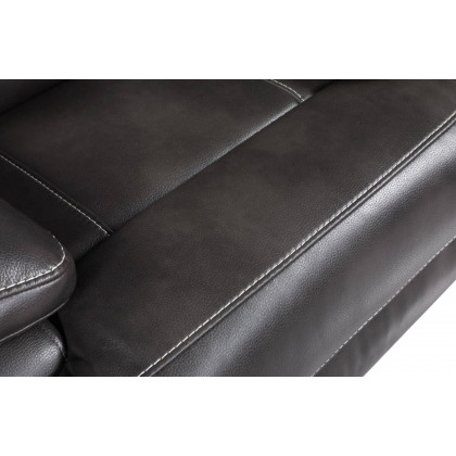 GUF 9442 Power Reclining Chair - Gray, Leather Air
