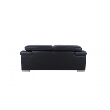 GUF 415 Sofa Set - Black, Genuine Italian Leather