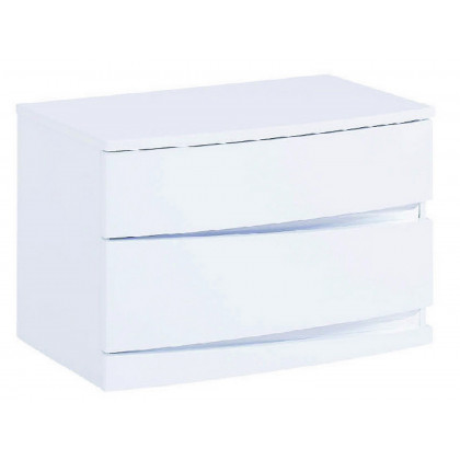 GUF Wynn Queen Size Bedroom Set - White, 4 Pieces