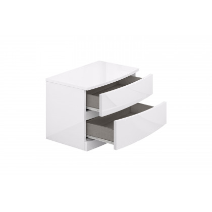 GUF Wynn Queen Size Bedroom Set - White, 4 Pieces