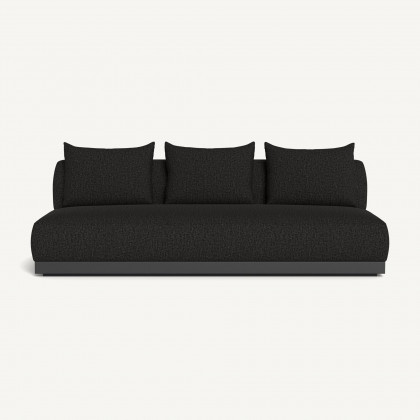 Harbour Amalfi 3 Seat Armless Sofa - Aluminum Asteroid / Copacabana Midnight
