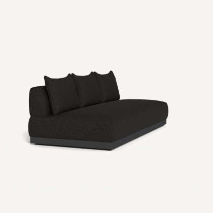 Harbour Amalfi 3 Seat Armless Sofa - Aluminum Asteroid / Copacabana Midnight