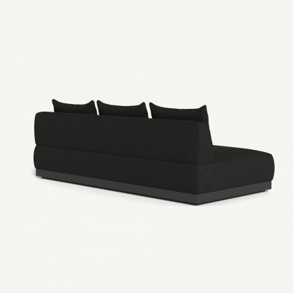 Harbour Amalfi 3 Seat Armless Sofa - Aluminum Asteroid / Copacabana Midnight