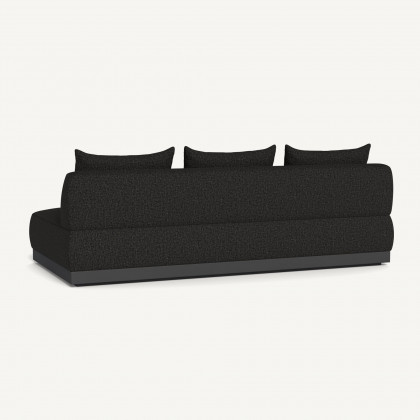 Harbour Amalfi 3 Seat Armless Sofa - Aluminum Asteroid / Copacabana Midnight