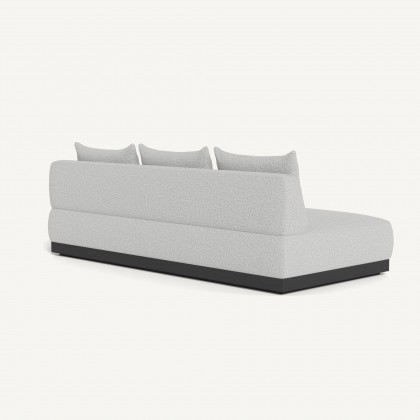 Harbour Amalfi 3 Seat Armless Sofa - Aluminum Asteroid / Copacabana Sand