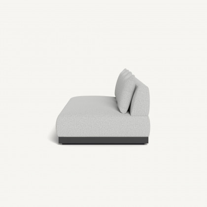 Harbour Amalfi 3 Seat Armless Sofa - Aluminum Asteroid / Copacabana Sand
