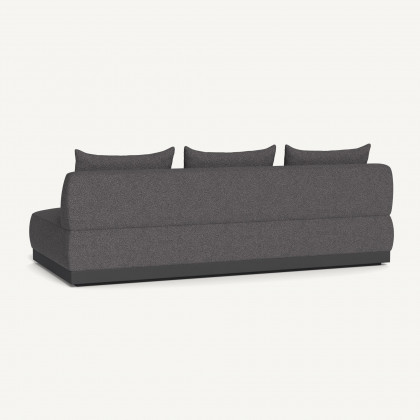 Harbour Amalfi 3 Seat Armless Sofa - Aluminum Asteroid / Riviera Slate