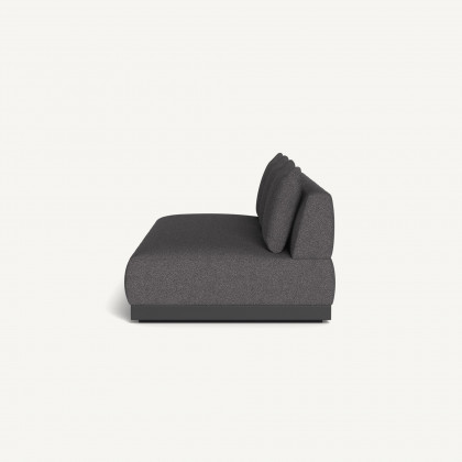 Harbour Amalfi 3 Seat Armless Sofa - Aluminum Asteroid / Riviera Slate