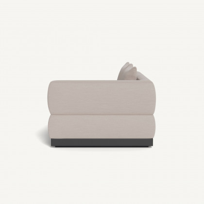 Harbour Amalfi 2 Seat 1 Arm Right - Aluminum Asteroid / Panama Marble