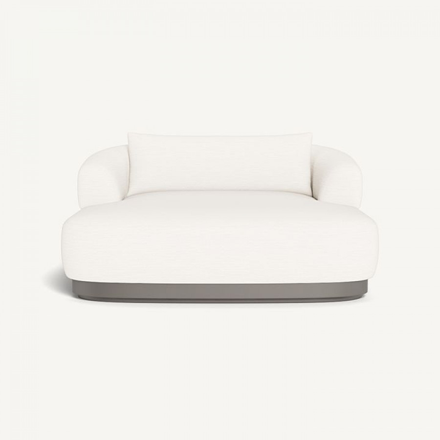 Harbour Amalfi Daybed - Aluminum Taupe / Panama Blanco