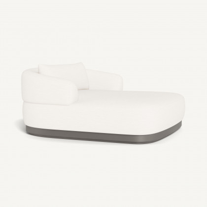 Harbour Amalfi Daybed - Aluminum Taupe / Panama Blanco