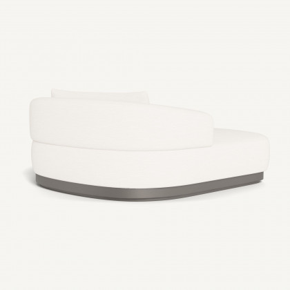 Harbour Amalfi Daybed - Aluminum Taupe / Panama Blanco
