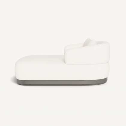 Harbour Amalfi Daybed - Aluminum Taupe / Panama Blanco