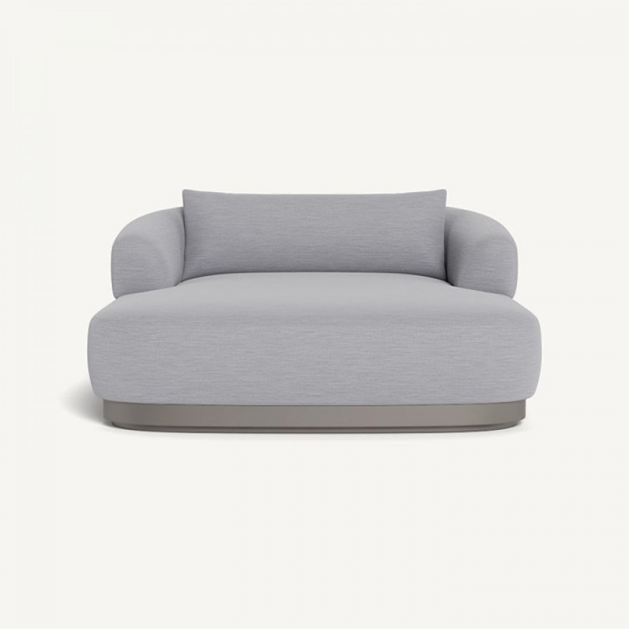 Harbour Amalfi Daybed - Aluminum Taupe / Panama Cloud
