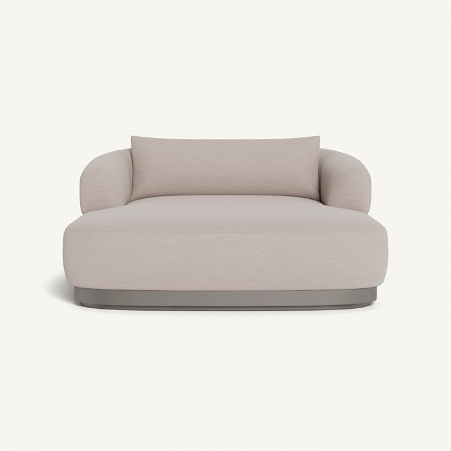 Harbour Amalfi Daybed - Aluminum Taupe / Panama Marble