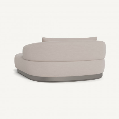 Harbour Amalfi Daybed - Aluminum Taupe / Panama Marble