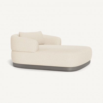 Harbour Amalfi Daybed - Aluminum Taupe / Riviera Sand