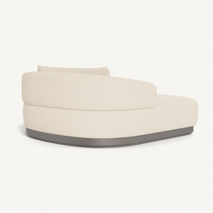 Harbour Amalfi Daybed - Aluminum Taupe / Riviera Sand