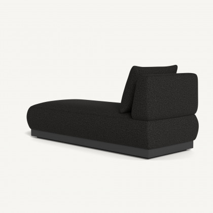 Harbour Amalfi Armless Chaise - Aluminum Asteroid / Copacabana Midnight