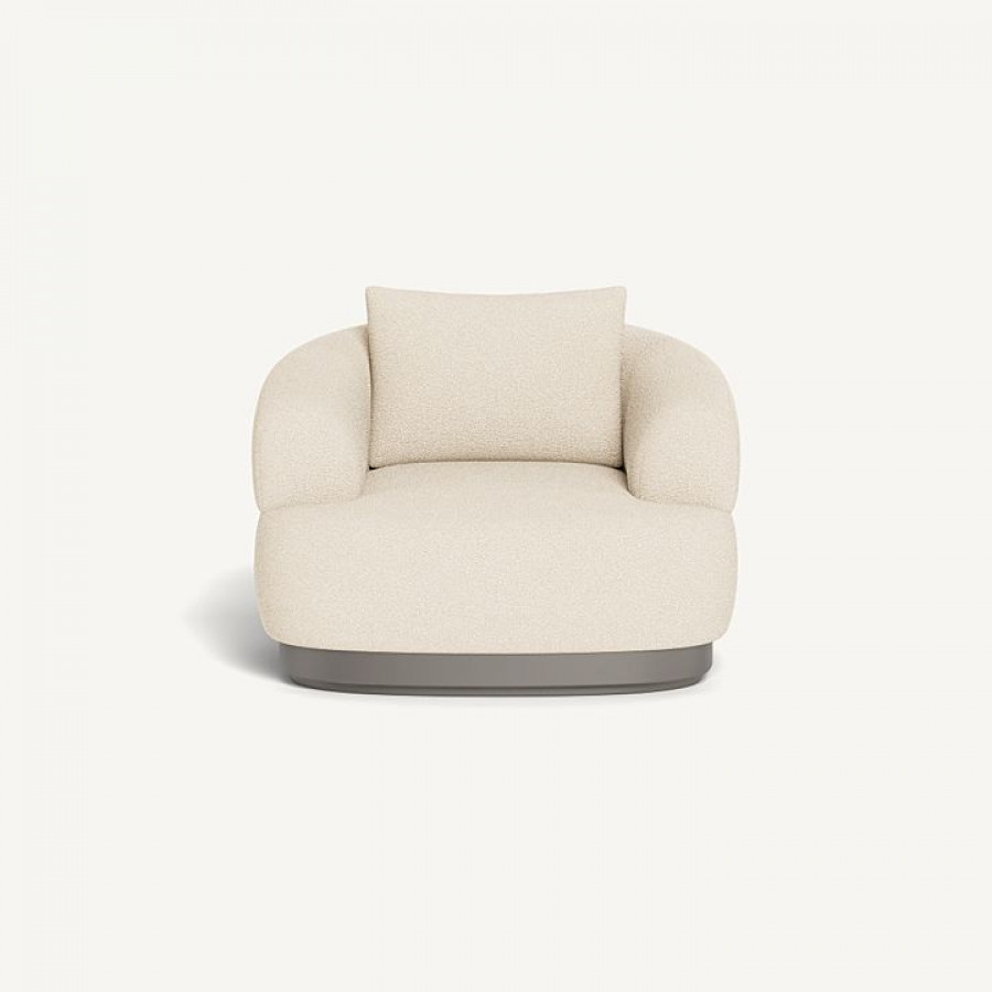 Harbour Amalfi Lounge Chair - Aluminum Taupe / Riviera Sand