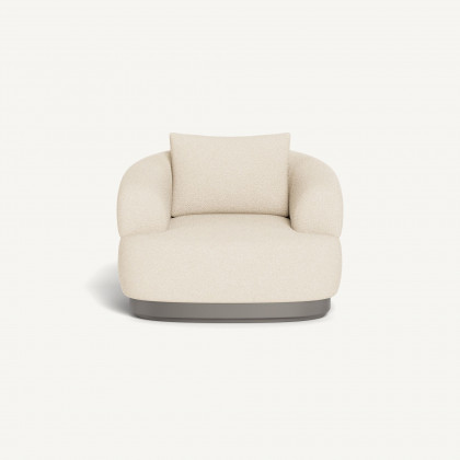 Harbour Amalfi Lounge Chair - Aluminum Taupe / Riviera Sand