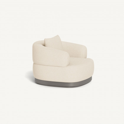 Harbour Amalfi Lounge Chair - Aluminum Taupe / Riviera Sand