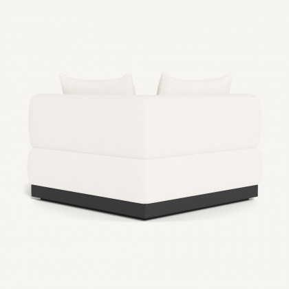 Harbour Amalfi Corner - Aluminum Asteroid / Panama Blanco