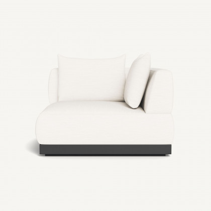 Harbour Amalfi Corner - Aluminum Asteroid / Panama Blanco
