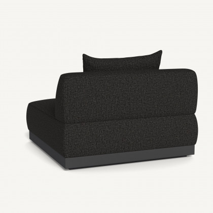 Harbour Amalfi Armless Single - Aluminum Asteroid / Copacabana Midnight