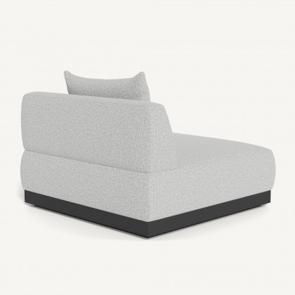 Harbour Amalfi Armless Single - Aluminum Asteroid / Copacabana Sand