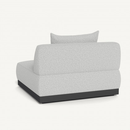 Harbour Amalfi Armless Single - Aluminum Asteroid / Copacabana Sand