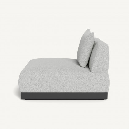 Harbour Amalfi Armless Single - Aluminum Asteroid / Copacabana Sand