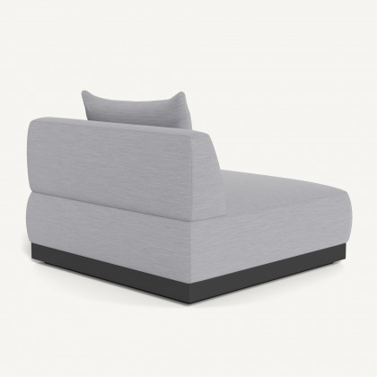 Harbour Amalfi Armless Single - Aluminum Asteroid / Panama Cloud