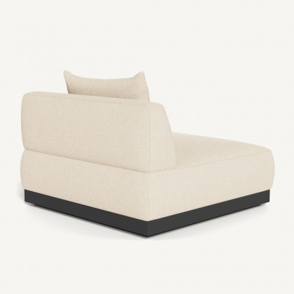 Harbour Amalfi Armless Single - Aluminum Asteroid / Riviera Sand