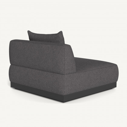 Harbour Amalfi Armless Single - Aluminum Asteroid / Riviera Slate