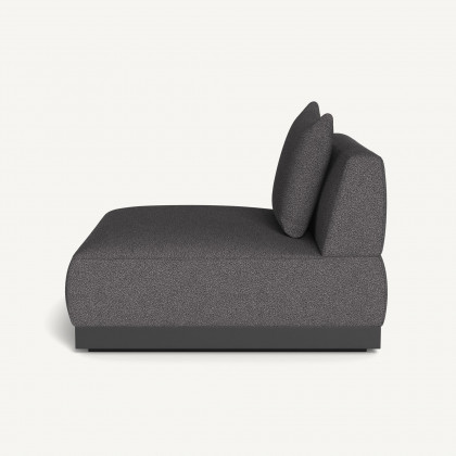 Harbour Amalfi Armless Single - Aluminum Asteroid / Riviera Slate