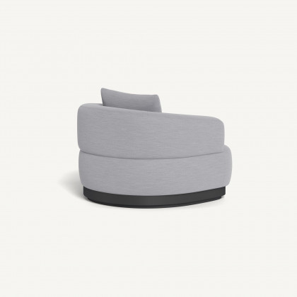 Harbour Amalfi Swivel Lounge Chair - Aluminum Asteroid / Panama Cloud