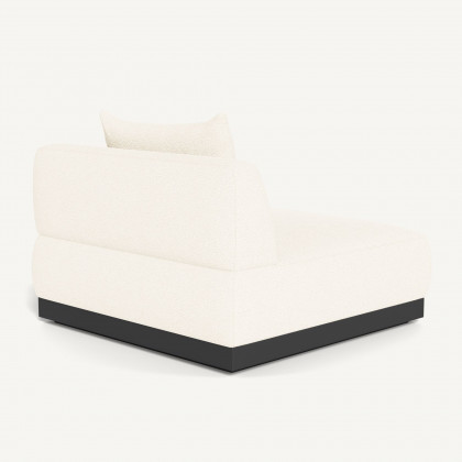 Harbour Amalfi Swivel Armless Chair - Aluminum Asteroid / Riviera Ivory