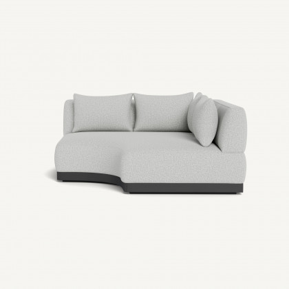 Harbour Amalfi Curved Corner - Aluminum Asteroid / Copacabana Sand
