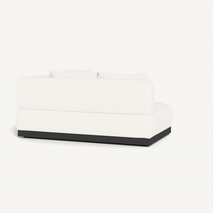 Harbour Amalfi Curved Corner - Aluminum Asteroid / Panama Blanco