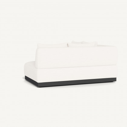 Harbour Amalfi Curved Corner - Aluminum Asteroid / Panama Blanco