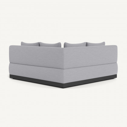 Harbour Amalfi Curved Corner - Aluminum Asteroid / Panama Cloud