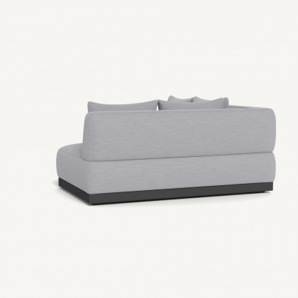 Harbour Amalfi Curved Corner - Aluminum Asteroid / Panama Cloud
